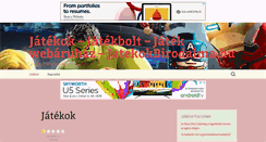 Desktop Screenshot of jatekokbirodalma.hu